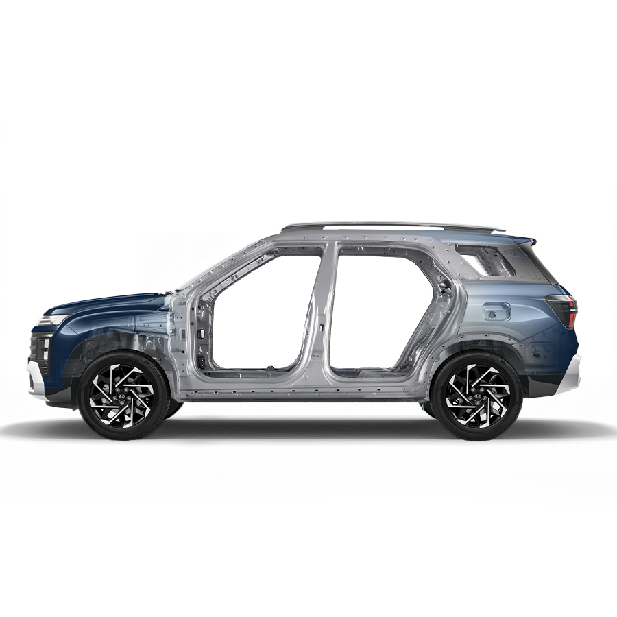 elementos de seguridad estructura de acero SUV​
