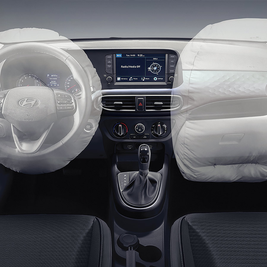 Bolsas de aire expulsadas en Hyundai Grand i10 2026