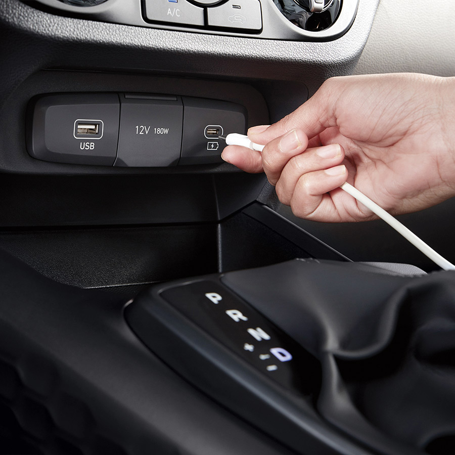 Android Auto™ y Apple CarPlay™ inalámbrico en Hyundai Grand i10 2026